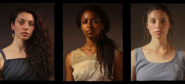 Foto menschen verschiedener rassen rufen nach feminismus feminismus
