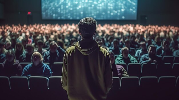 Menschenmenge im Kino