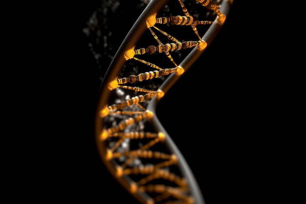 Menschliche DNA-Struktur der Goldhelix