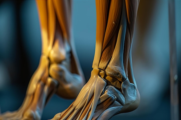 Menschliche Fuß- und Beinmuskeln
