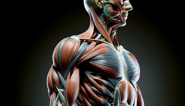 Foto menschliche handanatomie muskelsystem