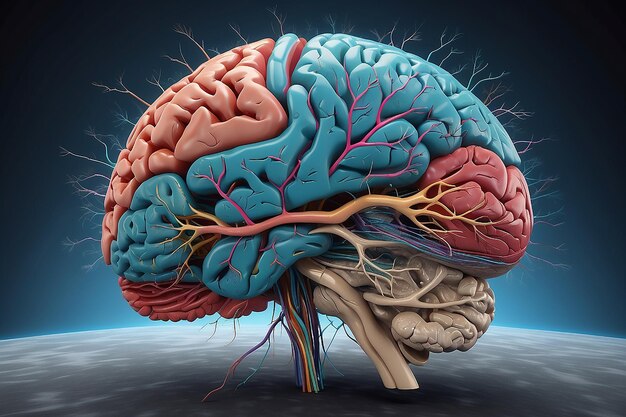 Menschliches anatomisches Modell isoliert vor weißem Hintergrund, ein häufig verwendetes Werkzeug für medizinische Studien