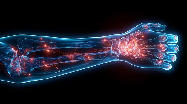 Menschliches Skelett Anatomie Hand X-Ray 3D