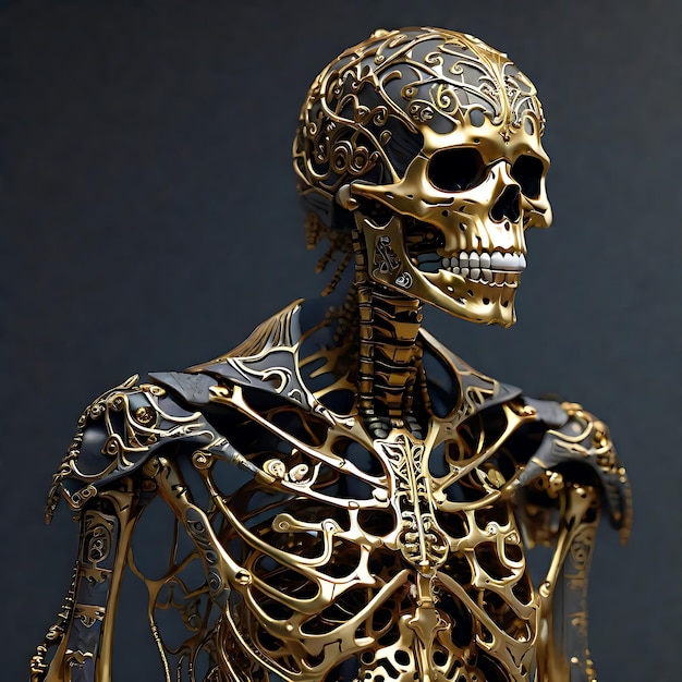 Foto menschliches skelett