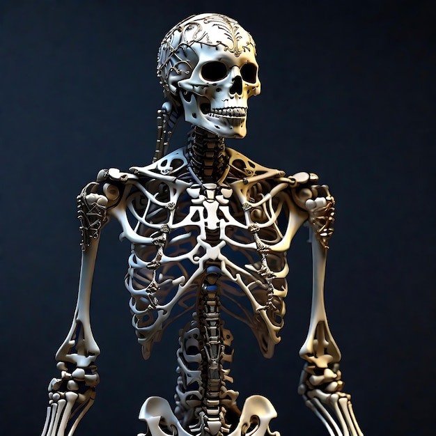 Foto menschliches skelett