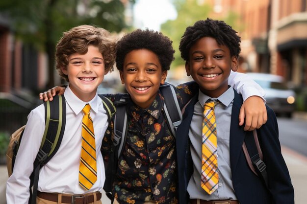 Mentes brilhantes, sonhos ousados, foto de volta à escola