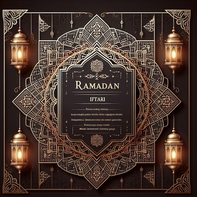 El menú de RAMADAN o el volante de eventos especiales generado por la IA