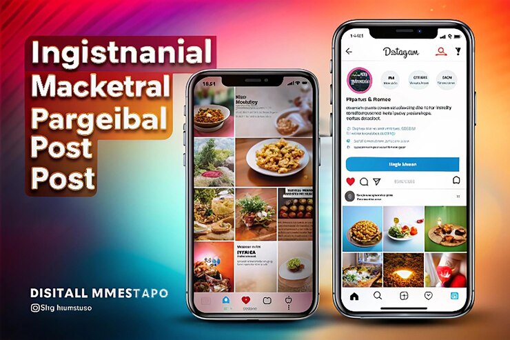 Foto mercadeo digital medios sociales y plantilla de publicaciones de instagram
