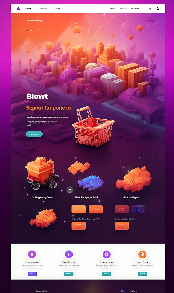 Foto mercado de bitcoin con imágenes de productos y carrito de compras ilustración idea de fondo creativa