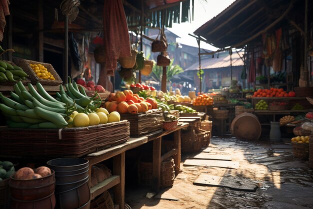 un mercado campestre