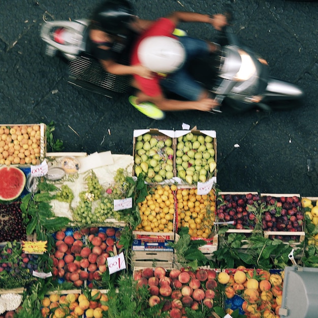 Foto mercado de rua