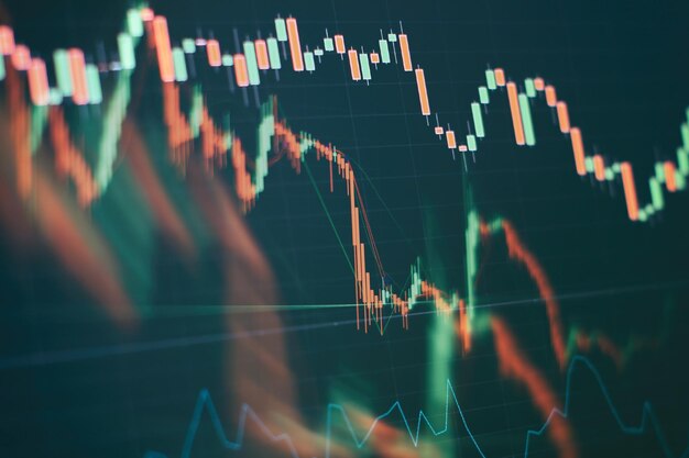 Mercado de divisas, mercado de oro y mercado de petróleo crudo. Supervise qué inclusión de Market Analyze. Gráficos de barras, diagramas, cifras financieras. Gráfico de divisas.