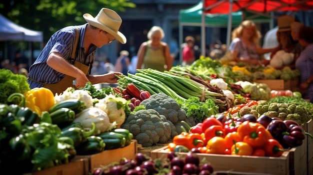 Foto mercado dos agricultores