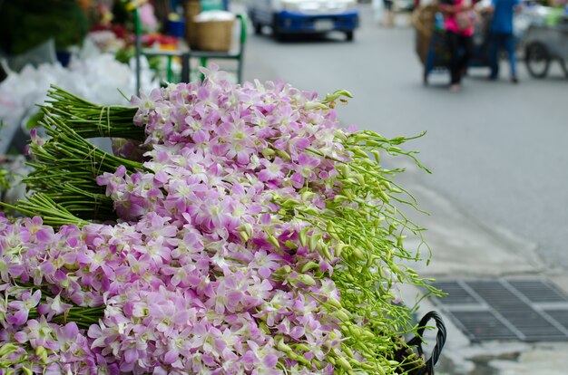 Mercado de flores, Tailandia