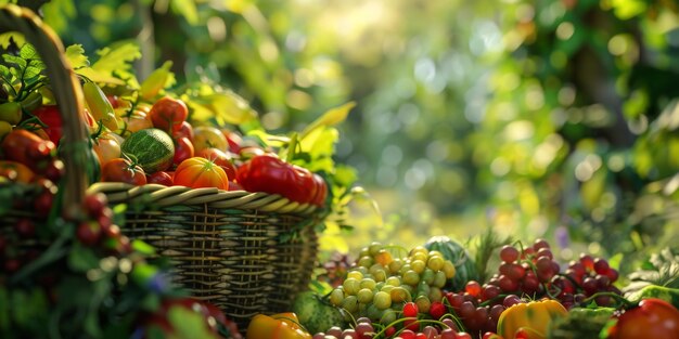 mercado de hortalizas y frutas IA generativa