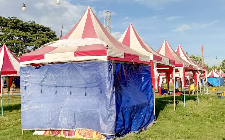 Foto mercado noturno indonésio entretenimento de mercado noturno