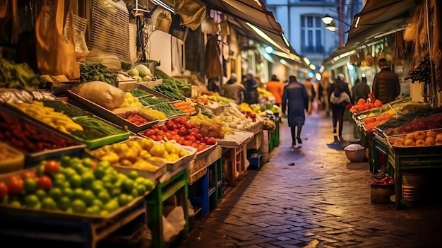 Mercado oriental tradicional IA Generativa