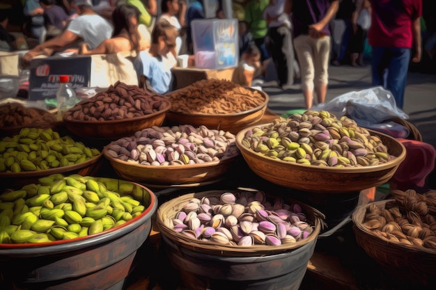 Mercado de pistachos Generar Ai