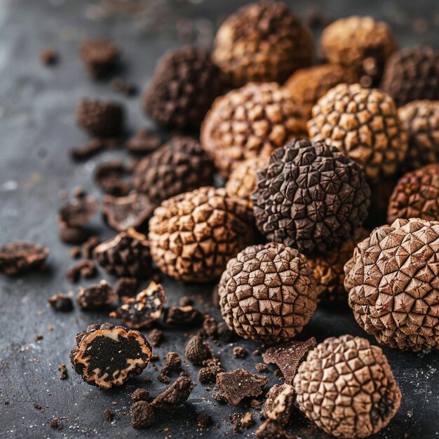 Foto mercado de trufas deliciosas delicias culinarias imagen gourmet