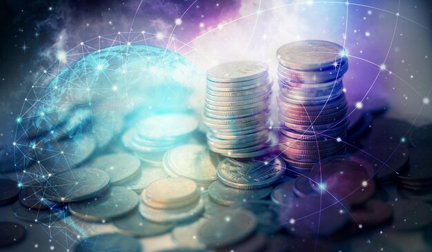 Mercado de valores de negocios Inversión financiera de datos digitales