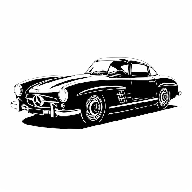 El Mercedes-Benz 300 SL con código de chasis W198 es un supercoche de dos plazas producido por el alemán