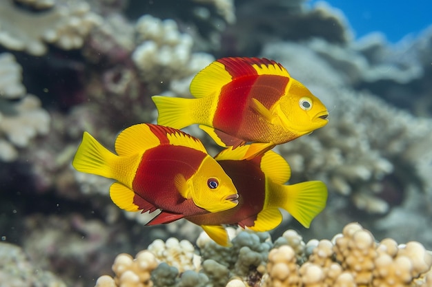 Mergulhe na diversidade Exploração do Dia Mundial do Oceano com peixes coloridos
