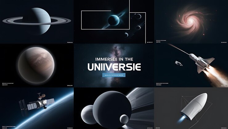 Foto mergulhe nas maravilhas do universo, dos planetas às galáxias