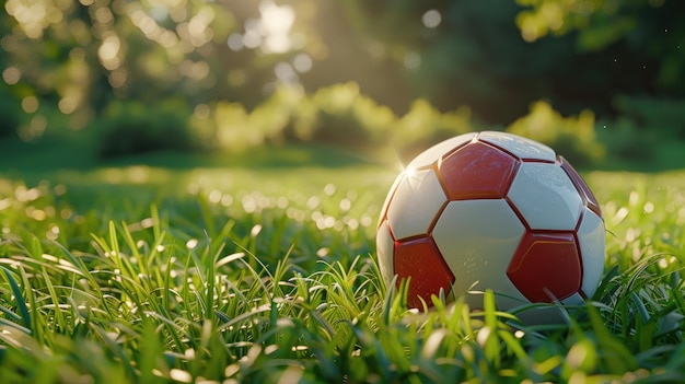 Mergulhe no reino de uma bola de futebol renderizada em 3D mostrando a fusão de arte e