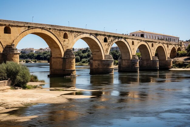 Foto mérida en españa puente romano sobre el guadiana
