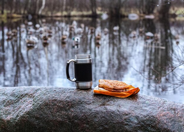 merienda en el lago