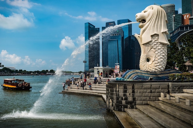 Foto merlion von singapur