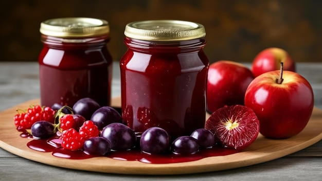 Mermelada casera, fruta fresca y un toque de dulzura de verano.