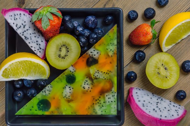 Foto mermelada de frutas