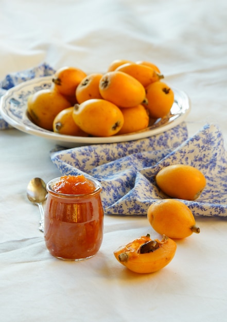 Foto mermelada de loquat