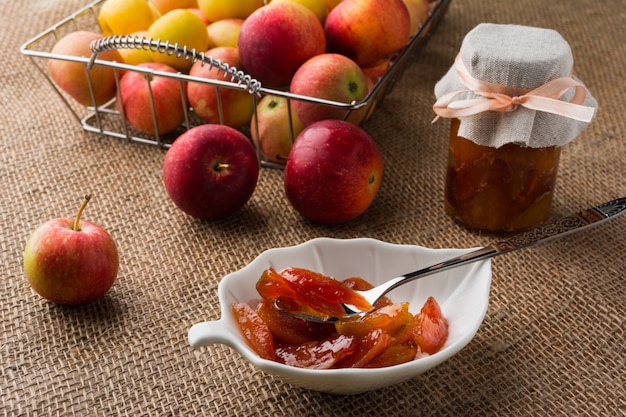 Mermelada De Rodajas De Manzana Casera