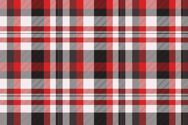 Merry Texture Vector nahtloses Folklore-Muster Textilien Plaid Kommerzieller Check-Hintergrund Tartanstoff in weißen und dunklen Farben