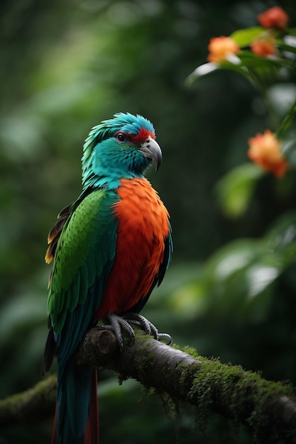 Foto mês da herança hispânica do pássaro quetzal