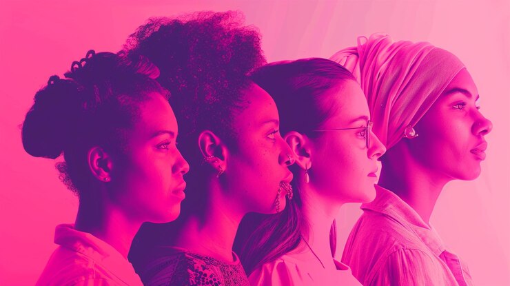 Foto mês da história da mulher mulheres de diferentes