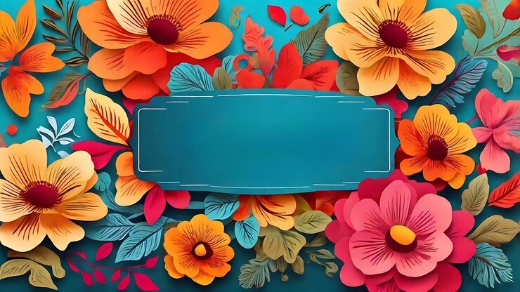 El mes de la herencia hispana floral de fondo tradicional de colores