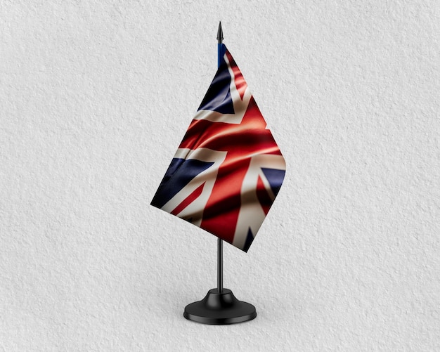 Mesa Bandeira do Reino Unido com fundo branco
