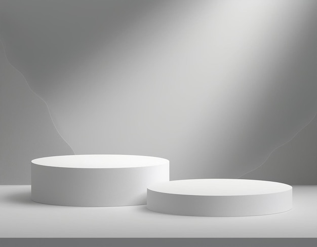 una mesa blanca con una caja blanca en ella y un objeto blanco en el medio