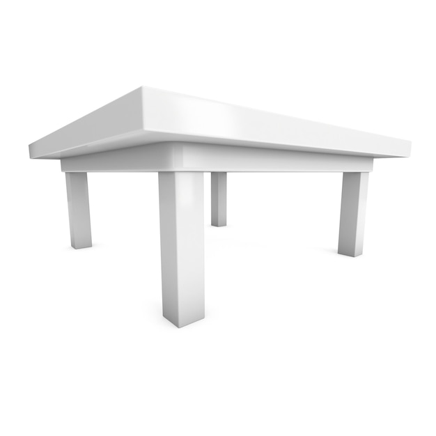 Mesa blanca modelo 3d