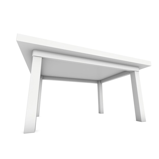 Mesa blanca modelo 3d