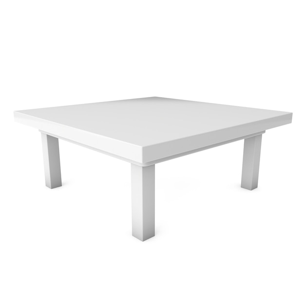 Mesa blanca modelo 3d