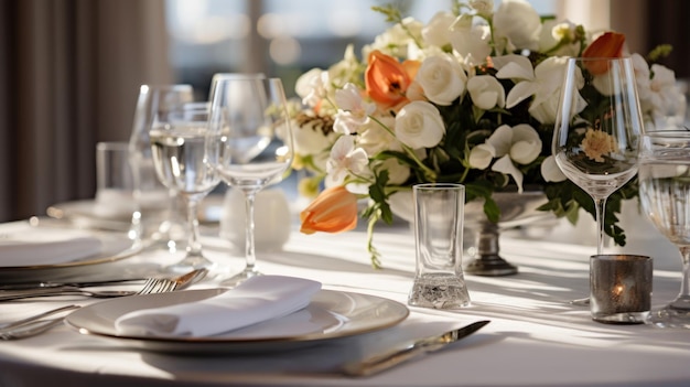 mesa de boda festiva