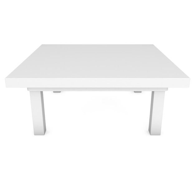 Foto mesa branca 3d