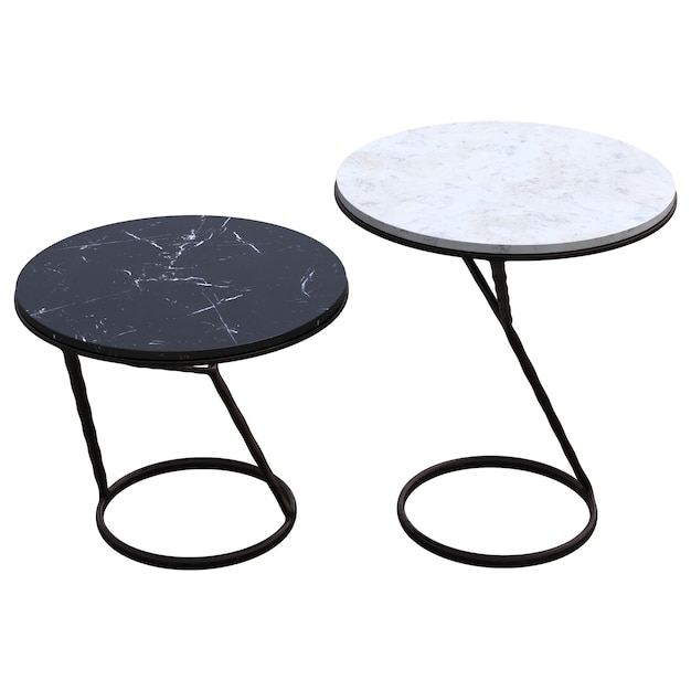 mesa de centro aislada sobre fondo blanco ilustración 3D cg render