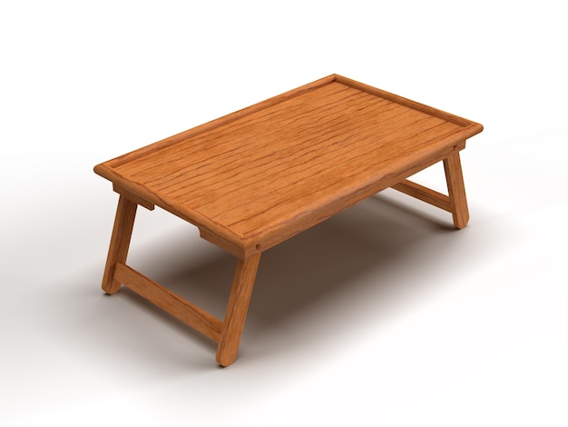 Una mesa de centro de madera con una tapa de madera.