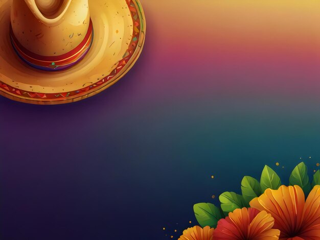 Foto mesa colorida com um vaso e flores sobre ele