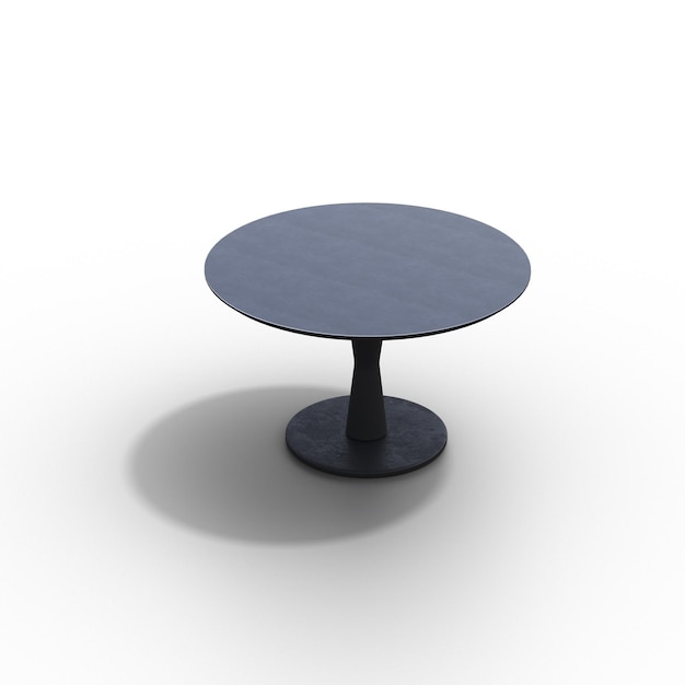 Foto mesa de comedor aislada sobre fondo blanco ilustración 3d cg render